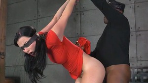 sadomasochism VJ tied Up Blindfold unfathomable face hole fuck