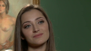 Dani Daniels in sexy stockings brutal dick sucking