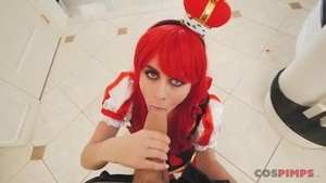 Teen Jill Kassidy cosplay roleplay on Halloween