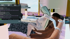 Large boobs repairman cock sucking