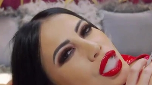 Kinky female fetish smoking