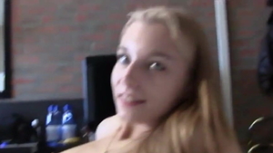 European takes huge vibrator