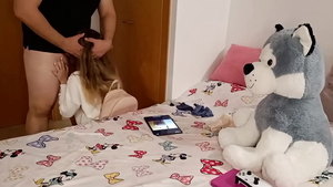 Busty schoolgirl homemade sucking dick