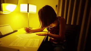 Sex scene in the company of MILF