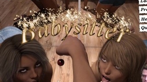 Babysitter cock sucking on the table