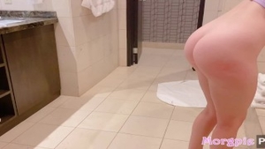 Big boobs amateur POV creampie cumshot in the bath in HD