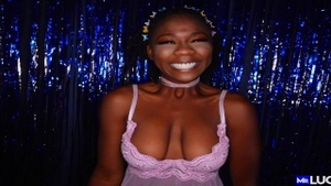 Natural girl receives hard ramming