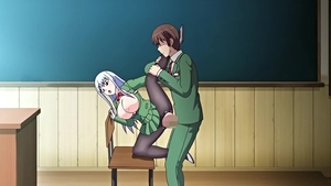 Hard nailining alongside huge boobs schoolgirl