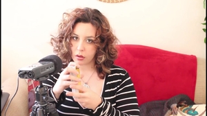 Busty amateur facial