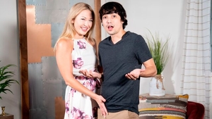 Sucking cock together with Adira Allure and Ricky Spanish