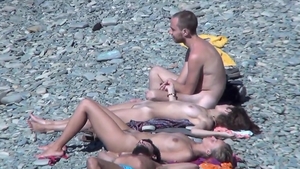 Nude Beach Dreams: Awesome babe digs plowing hard in HD