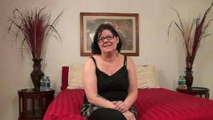 Desperate amateur cumshot at the casting