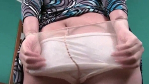 Older Woman Fun: BBW striptease