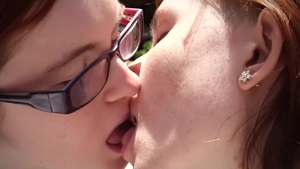 Girls Out West - Rimming outdoors