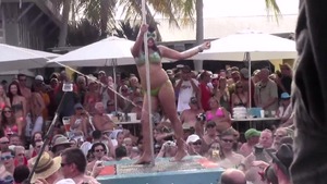 Small tits amateur orgy in public