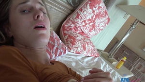 ATK Girlfriends: Blonde hair Haley Reed playing with sex toys