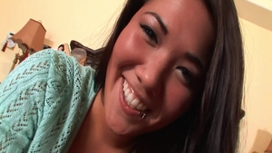 Fingering in company with big tits teen chick