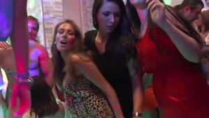 Exotic chick pornstar group sex in club