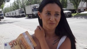 Public Pick Ups - Shaved Gina Ferocious sucking cock XXX
