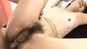 Hairy asian housewife wishes hard slamming