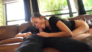 POV Waitress - Girl asian Vina Sky blowjob