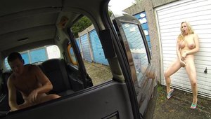 Fake Hub - British babe nudist doggy fucking in a taxi