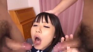 Asian babe cosplay nailed rough