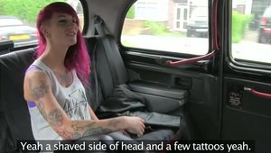 Amateur ramming hard in taxi