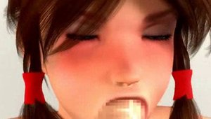 Busty stunning brunette hentai bondage