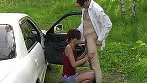 My Pickup Girls - European teen rammed hard from the hood