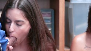 Nailing accompanied by cop