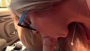 Exploited College Girls - Sucking dick in a car