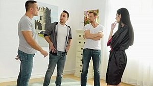 Euro Sex Parties - Rebecca Volpetti group sex sex scene