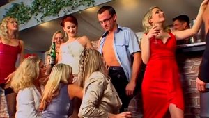 Sucking cock at the party