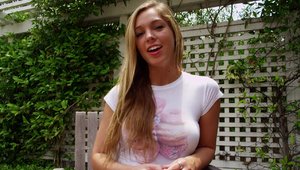 Girls Do Toys: Blonde hair got fucked hard outdoors solo