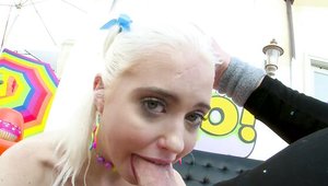 Swallowed - Cum in mouth starring blonde hair