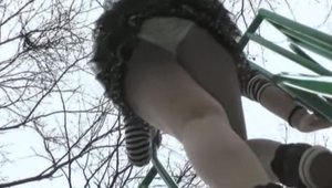 Voyeur slamming hard accompanied by girl