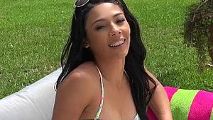 Black GF - Tyler Steel having fun with Nia Nixon outdoors