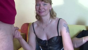 Busty cougar rough jizzed blowjob cum HD