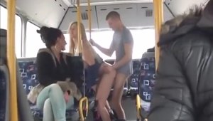 Gets plowed in the bus along with amateur
