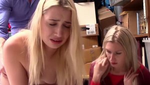 Teen chick rough rides a hard dick