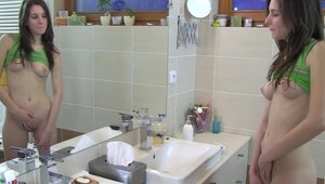 Amazing brazilian female Candy Sweet masturbating in HD