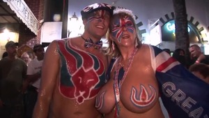 Large tits ebony chick got her pussy pounded in public