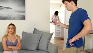 Bratty Sis - MILF Aubrey Sinclair show natural boobs