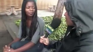 Super cute young ebony amateur cumshot