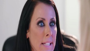 Gorgeous italian babe Reagan Foxx in uniform orgasm in office