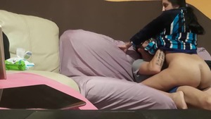 Slamming hard alongside big butt amateur