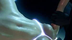 Hottest MILF hentai masturbation in the paradise