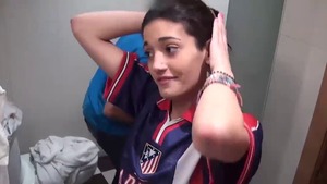 Fucking hard along with natural colombian brunette