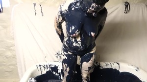 Solo super slim female masturbation
